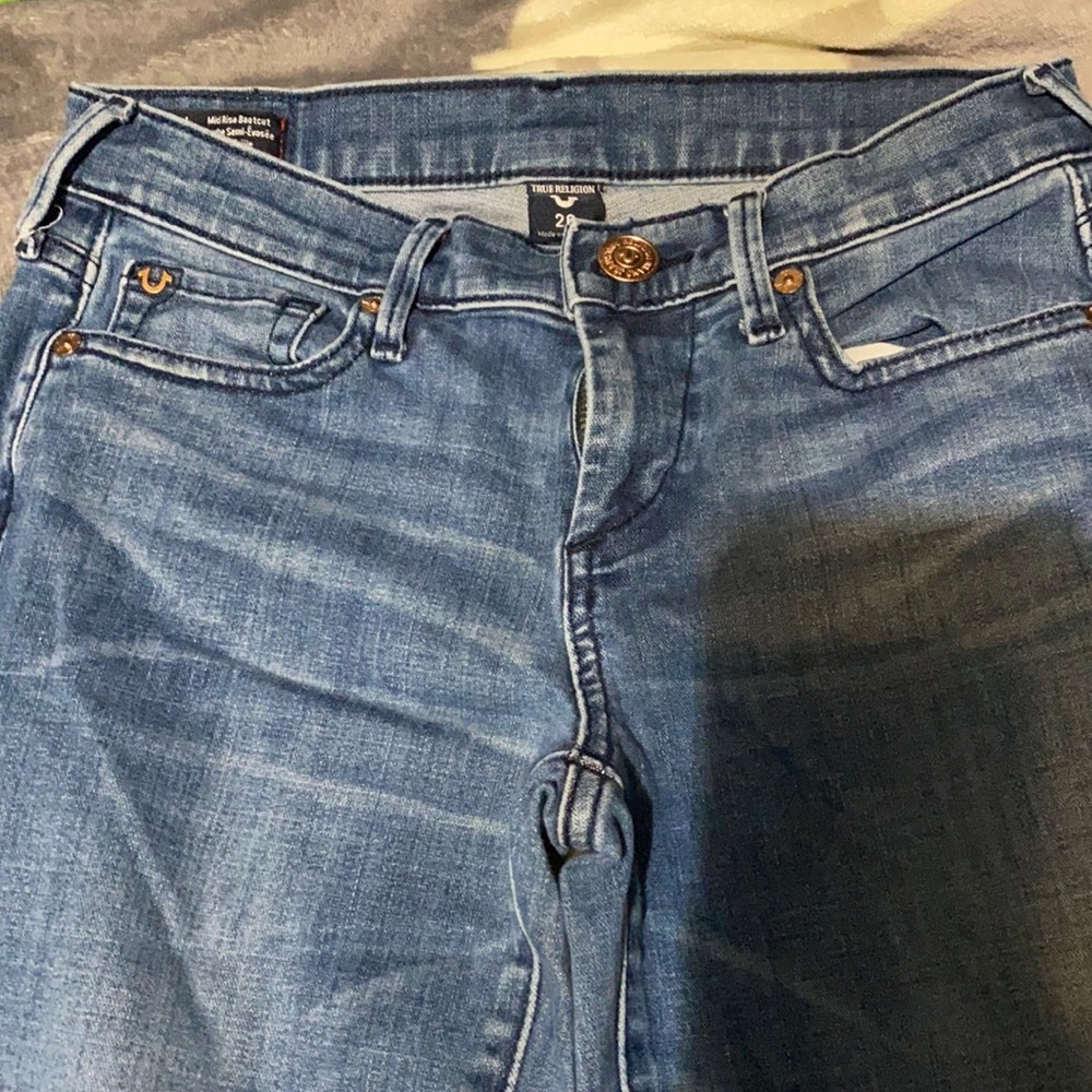 true religion denim color jeans size 26